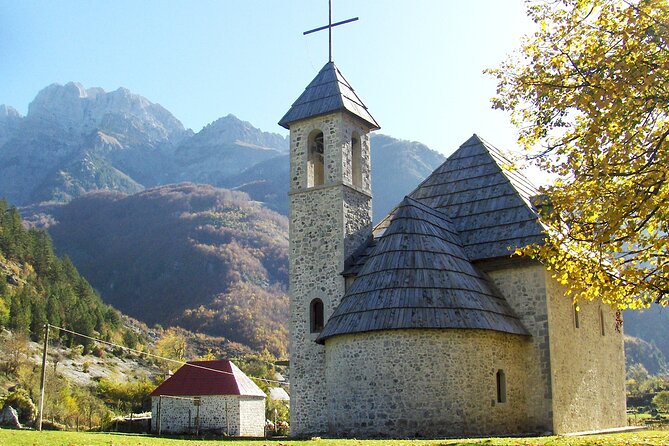 Theth National Park and Blue Eye Day Tour from Tirana - Nderlysaj: lunch time in a tiny mountain village