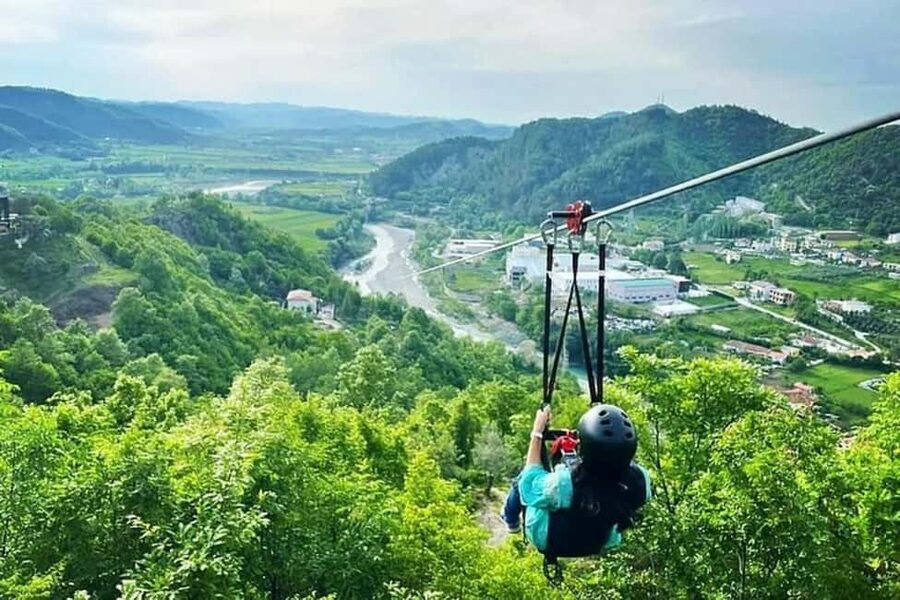 Tirana Adventure: Petrela Castle, Black Cave Hike & Zipline - Pickup timing and how the van shapes your half-day