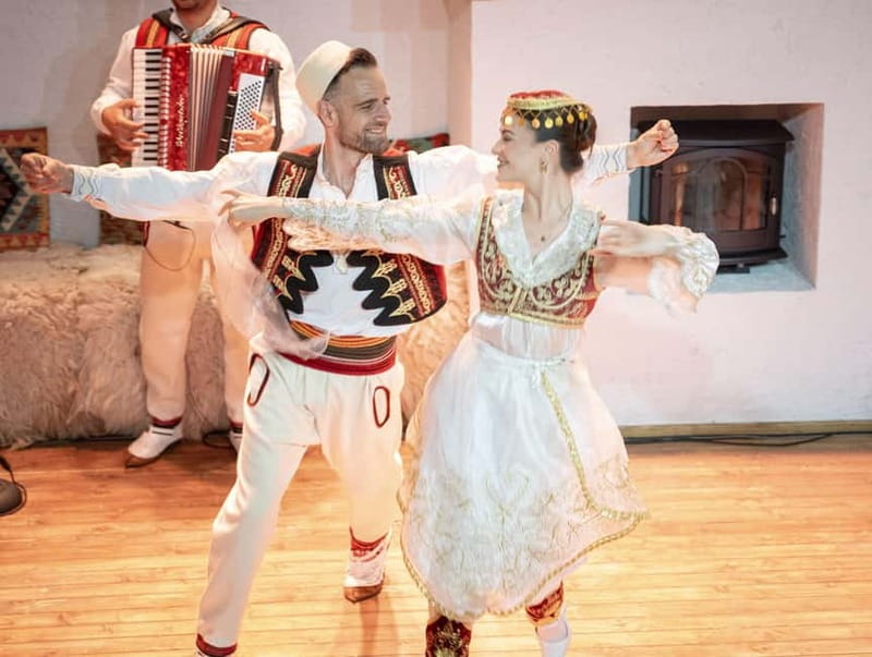 Tirana: Albanian Night Cultural Dance & Music Experience - Dinner Option: A 7-Dish Albanian Meal