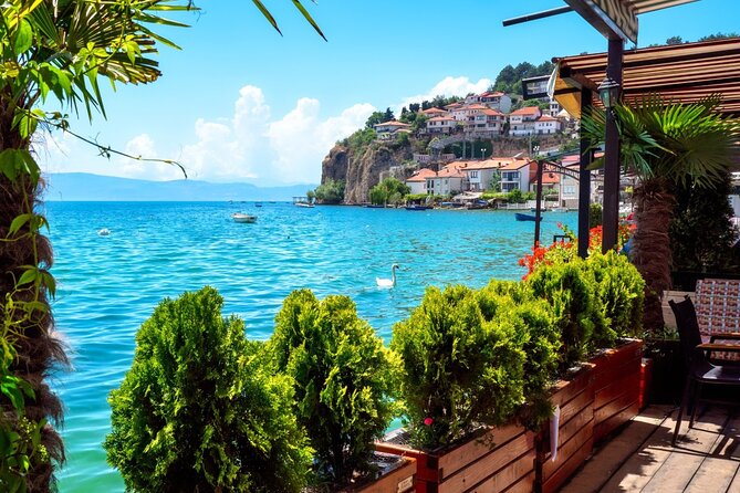 Tirana: Day Tour of Ohrid UNESCO, St Naum and Black Drin Spring - Ancient Theatre of Ohrid: compact ruins, huge perspective