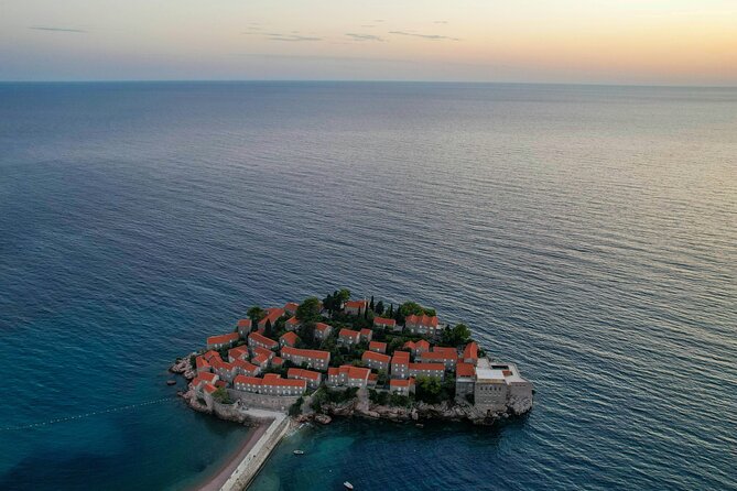 Tirana: Day Tour to Montenegro, Budva and Sveti Stefan - St. John the Baptist church: the hilltop viewpoint above the rooftops