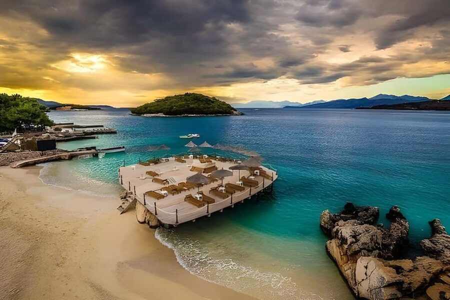 Tirana/Durres/Golem: Saranda, Ksamil, Blue Eye Day Trip - Ksamil Beach Time: Swimming, Sun, and Optional Boat Routes