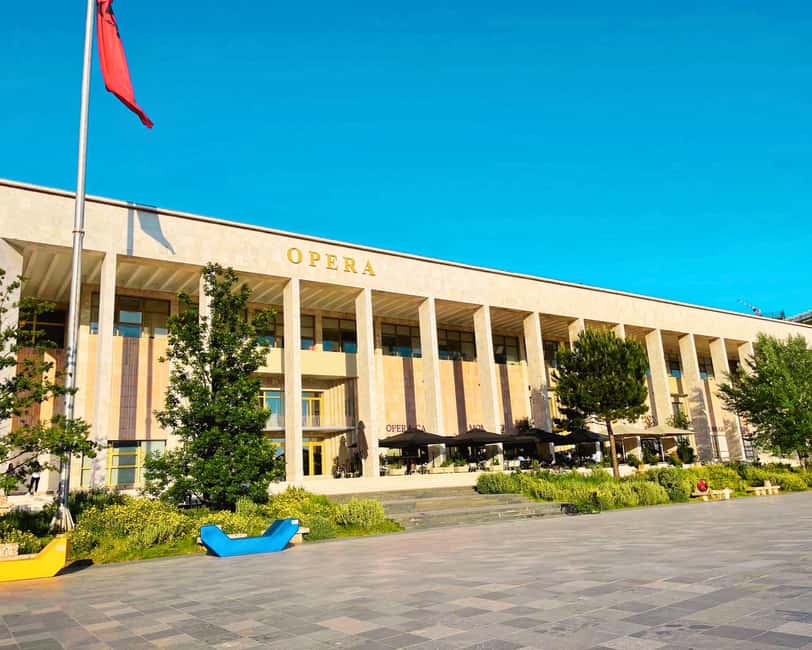 Tirana: Express Walking Tour of Main Sights with Local Guide - Skanderbeg Square, Opera House steps: where your bearings click into place