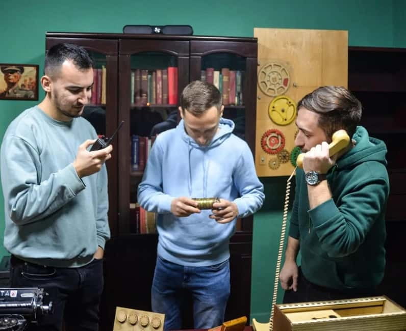 Tirana: Secret Agent Escape Room - The Waiting Room Setup: Candies, Board Games, and a Small Party Vibe