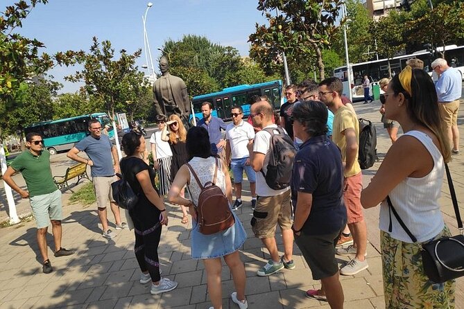 Tirana Walking Tour: History, Culture &Gems by a Passionate Guide - Modern Tirana signals: Pyramid, Komiteti Bar, and Bank of Albania