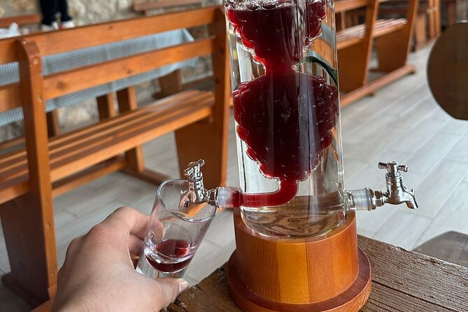 Traditional Albanian Food and Wine Tasting - Kantina & Ferma Dukat: a calm, local table outside Vlore