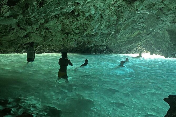 Vlora Boat Trip To Secret Blue Gem Cave & Grama Bay - First Stop: Haxhi Ali Cave and the quick ride-in