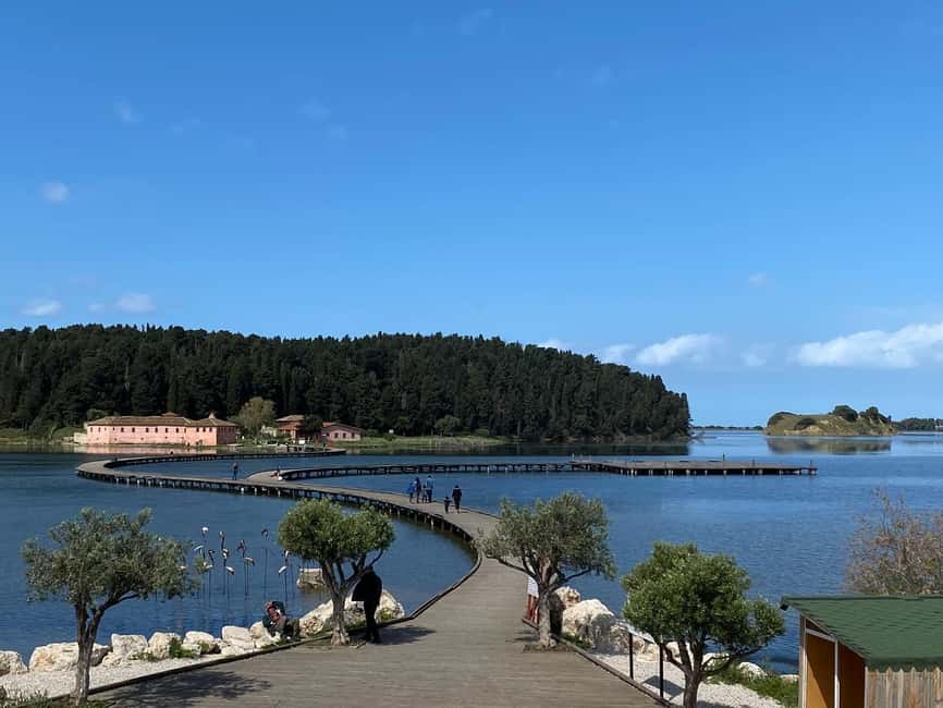 Vlora: Zvernec, Ardenica, Local Winery & Food Experience - The wooden bridge to Zvernec sets the tone fast