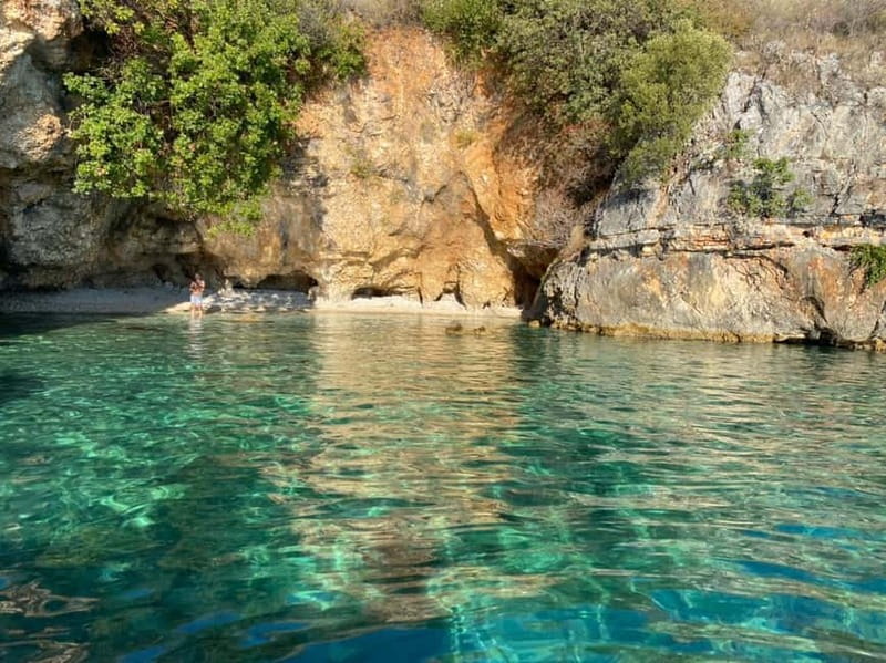 Vlore Guided Tour: Sazan Island, Haxhi Ali Cave & Karaburun - Shen Vasili: the long swim and snorkel stop that makes the trip worth it