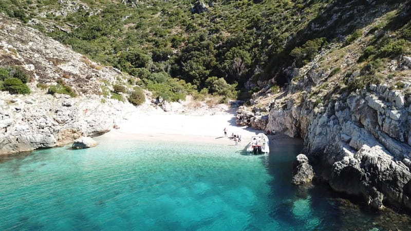 Vlore: Haxhi Ali Cave and Dafina Cave Speedboat Tour - Brisanit Bay, a Mountain Meets Sea Stop Plus a Communist-Era Remnant