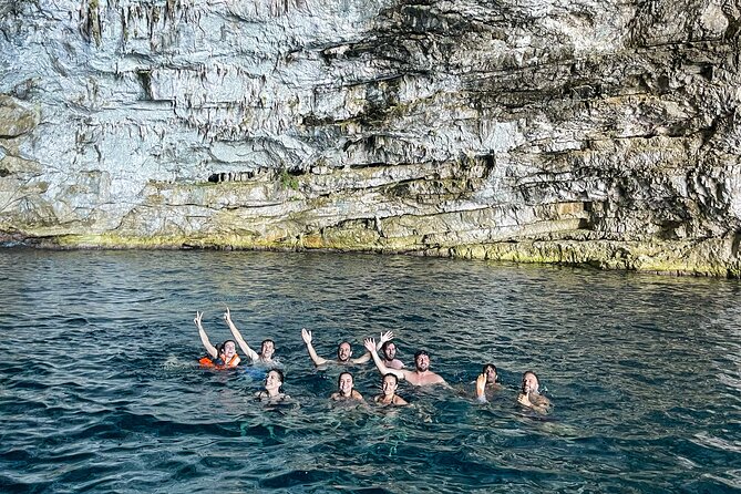 Vlore Haxhi Ali Cave Visit & Karaburun Peninsula Highlights - The Karaburun Peninsula cruise: limestone rocks, bunkers, and St. Jani