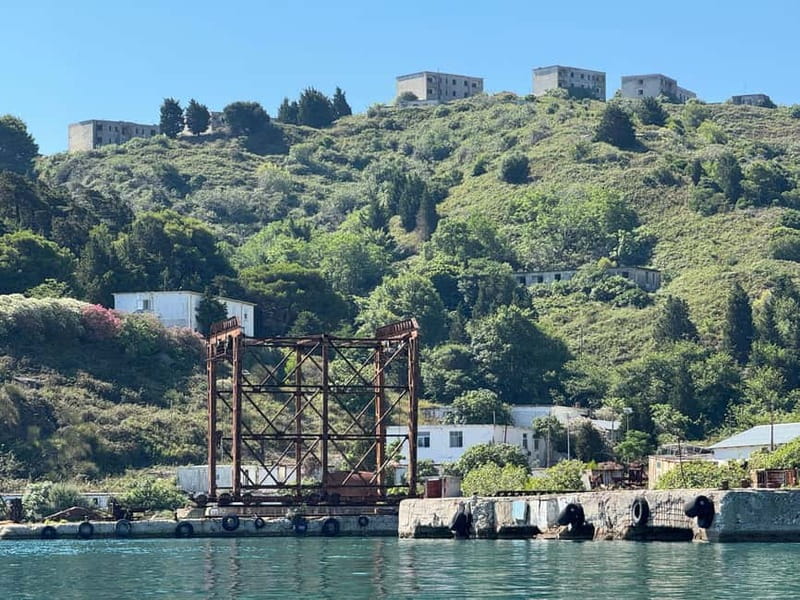 Vlore: Sazan Island, Haxhi Ali Cave & Karaburun by Speedboat - From Port of Vlorë to Sazan Island by speedboat