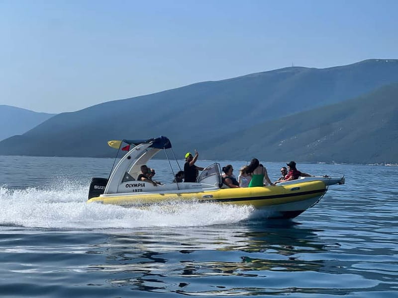 Vlore: Sazan Island & Haxhi Ali Cave Speedboat Guided Tour - The speedboat ride across the Adriatic: fun with structure