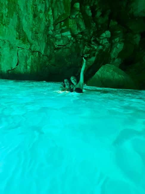 Vlore: Secret Blue Gem Cave and Grama Bay Tour by Speed Boat - Karaburun Peninsula ride time, then the long finish at Grama Bay