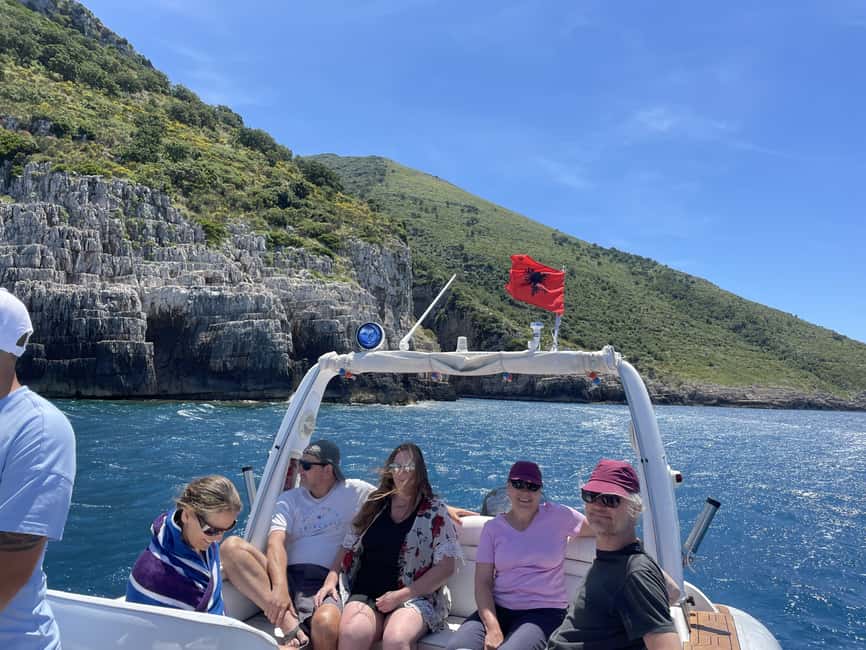 Vlore: Speedboat Adventure Sazan Island & Haxhi Ali Cave - Price and Logistics: What You Get for $28