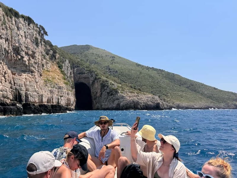Vlore: Speedboat to Sazan Island, Haxhi Ali Cave & Karaburun - Sazan Island: Old Town Hike, Wildlife, and a Real Beach Break