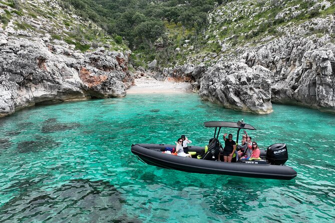 Vlore Speedboat Tour to Haxhi Ali Cave - Cape Galoveci: limestone drama on the way