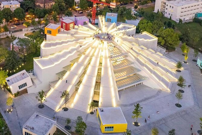 Walking Tour Historic Jewels in Tirana - Stop 4, Enver Hoxha Pyramid, 190 steps to a different viewpoint