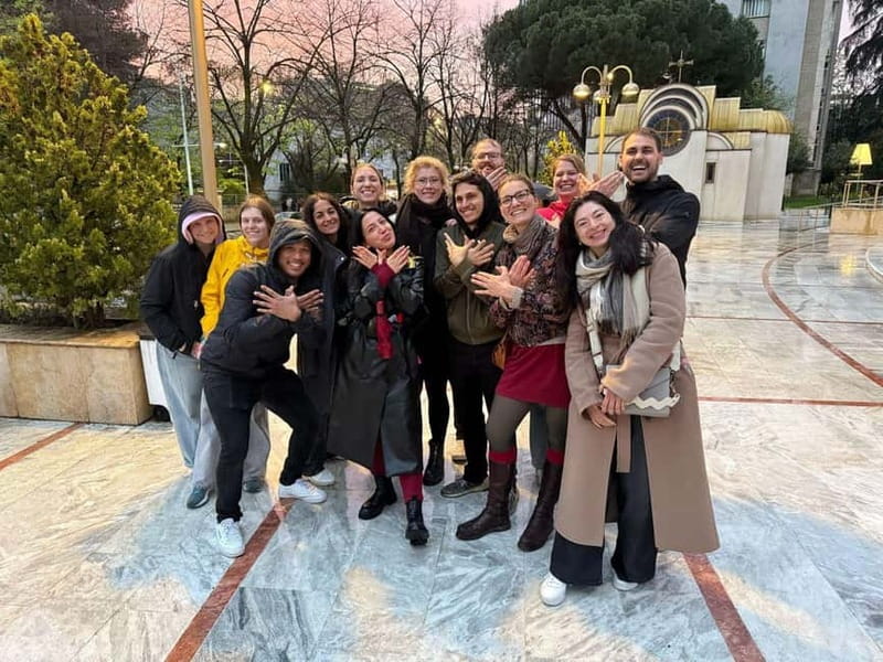 Walking tour of Tirana - Skanderbeg Statue to Ethem Bey Mosque, reading Ottoman Tirana in plain sight